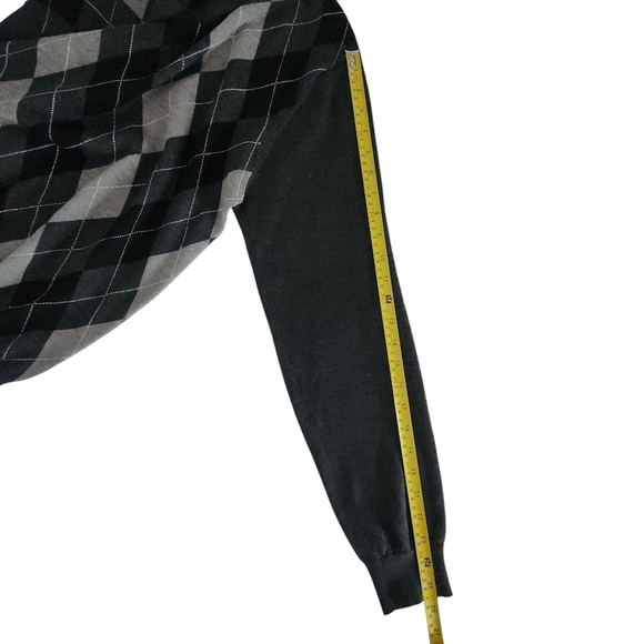 Hörst Dusseldorf Argyle V-Neck Sweater merino blend– Medium - Picture 9 of 12